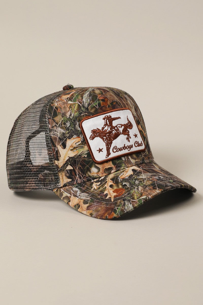 Cowboy Club Camo Hat