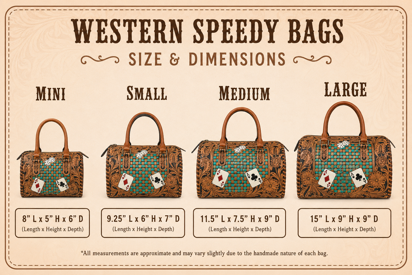 Poker Night Western Speedy Bag
