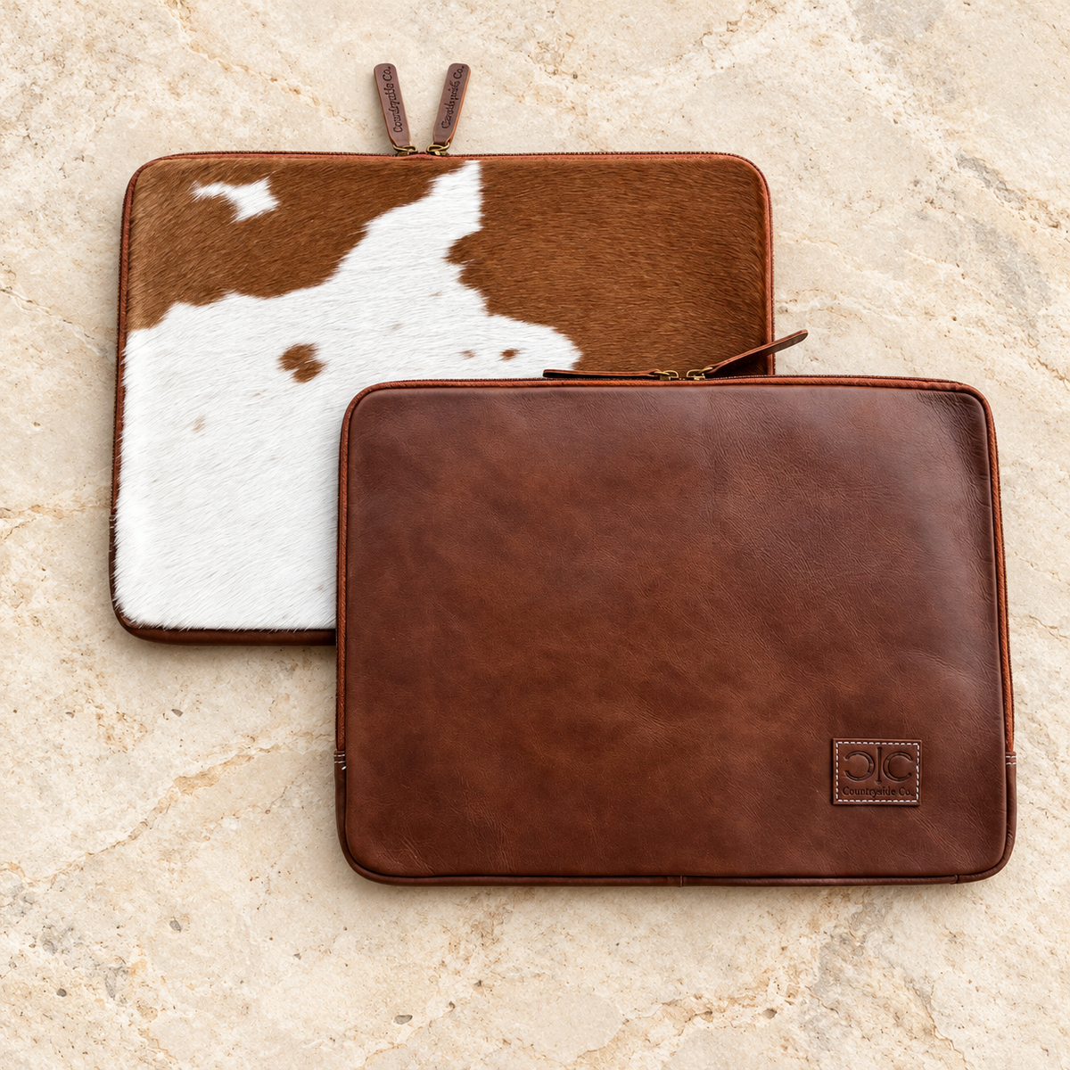 The Cowgirl Executive | Genuine Cowhide Laptop Sleeve