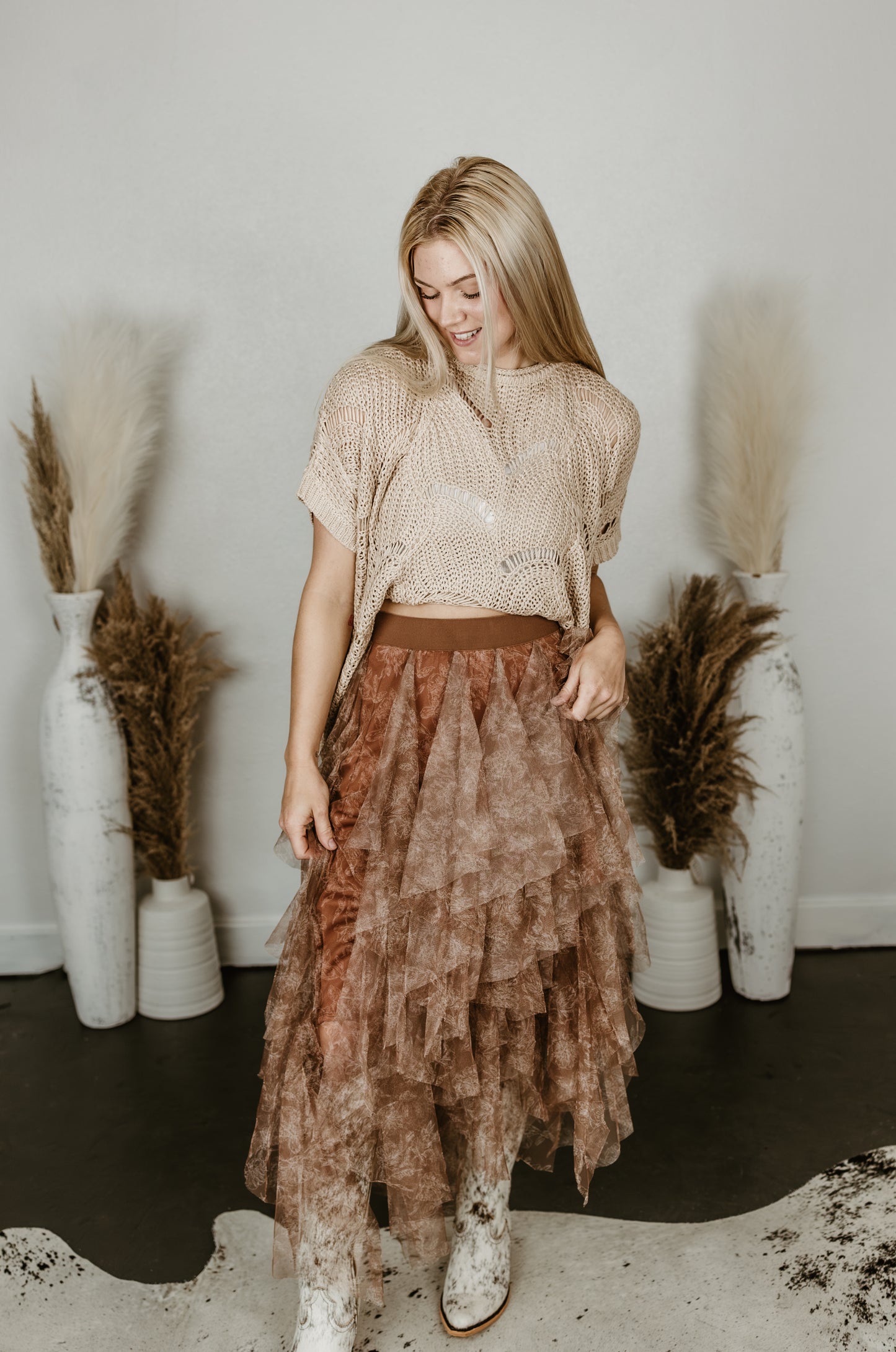 Mesh Layered Ballerina Skirt