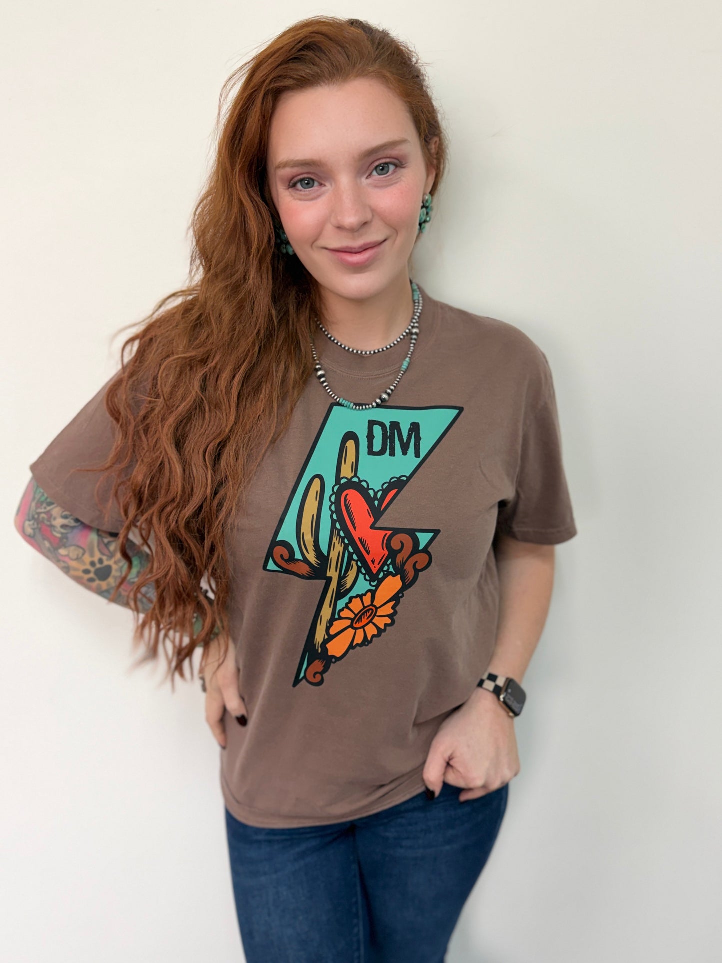 Desert Heart Lightning Comfort Colors Tee