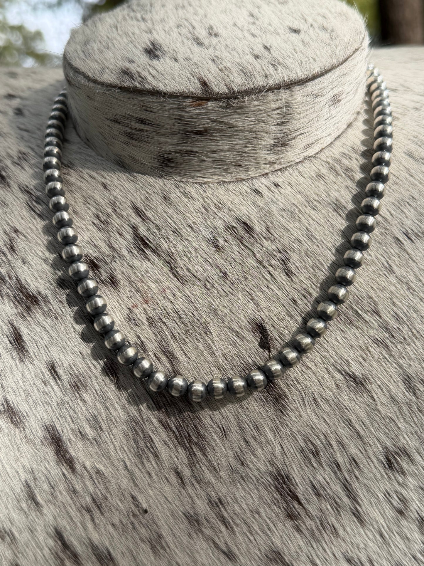 6 MM 18 Inch Machine Made Pearl Necklace