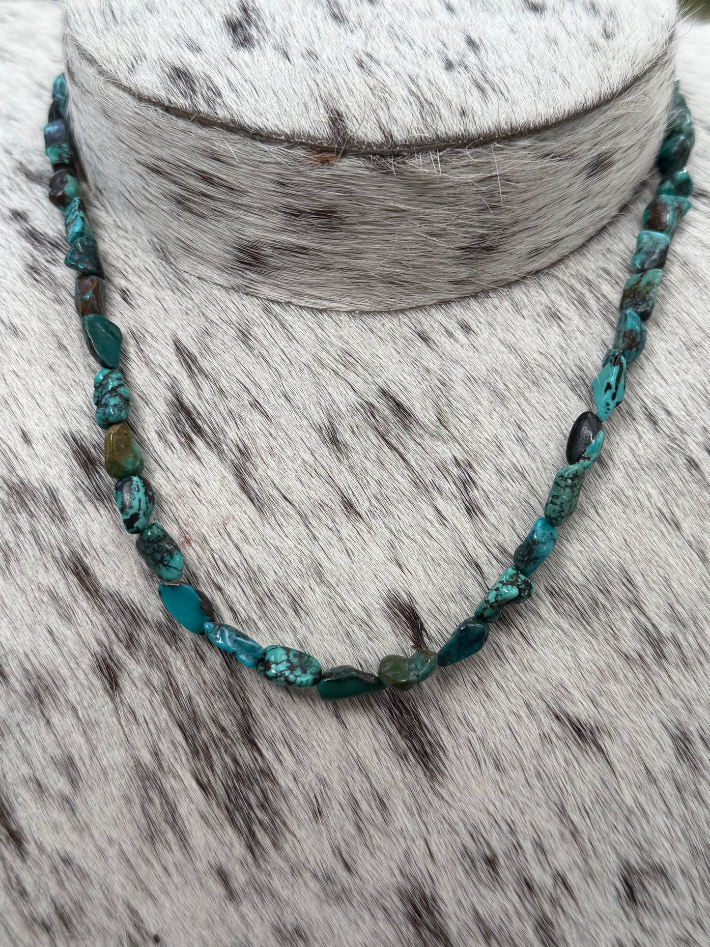 Doreen Jake | 16" Turquoise Nugget Necklace
