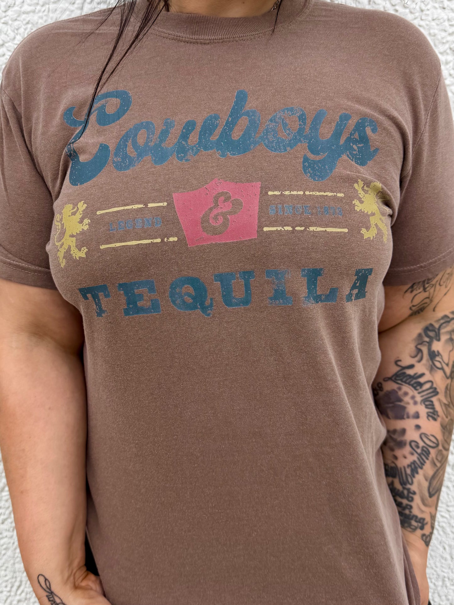 Cowboys & Tequila | Comfort Colors Western Graphic Tee