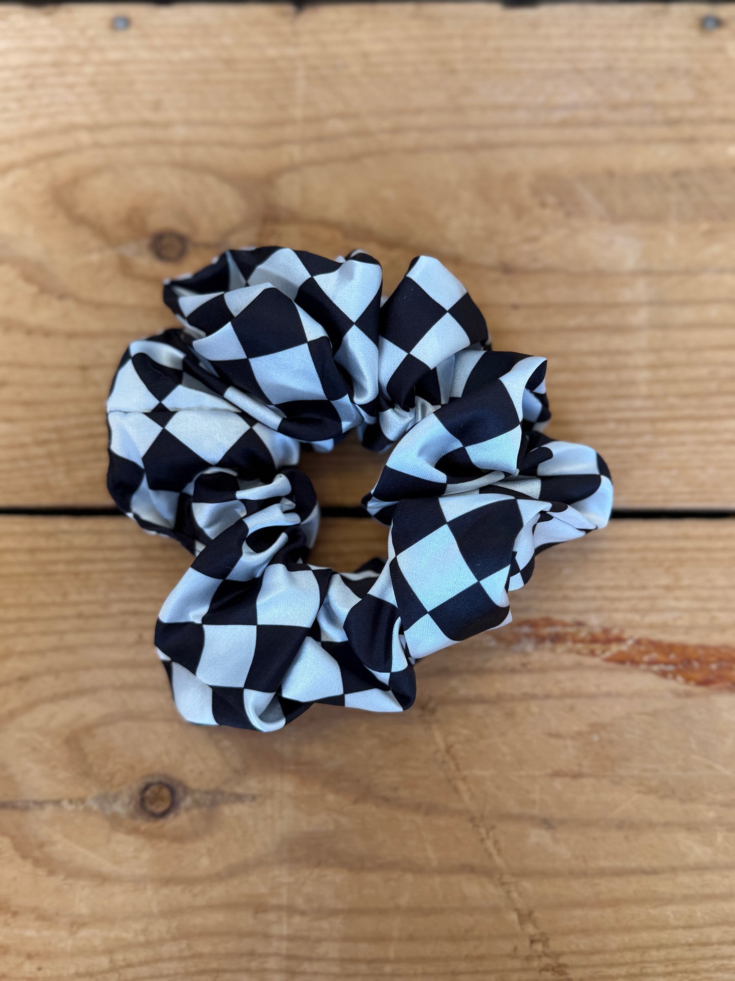 Checkered Scrunchie
