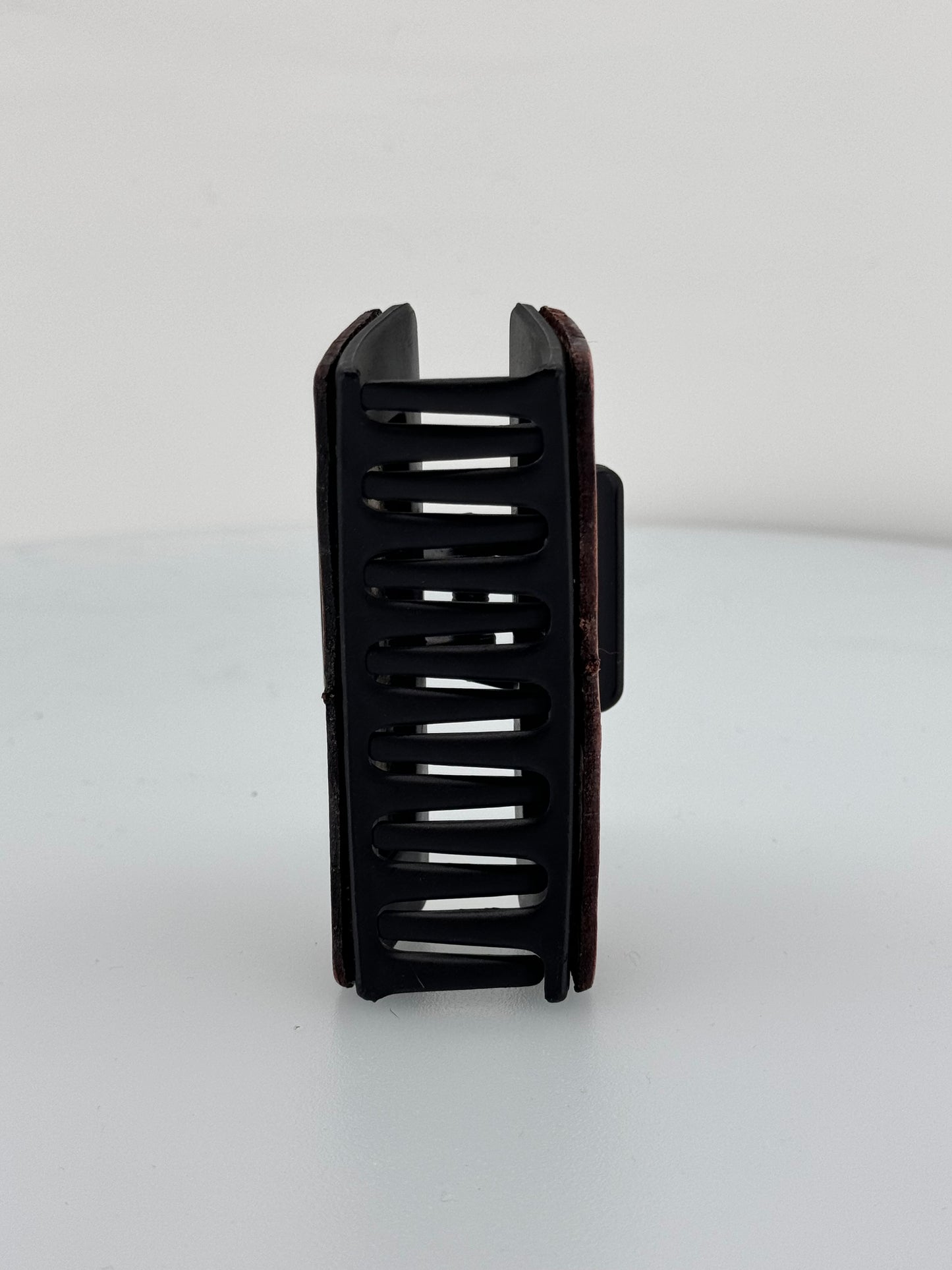 Leather Hand Tooled Hair Claw Clip