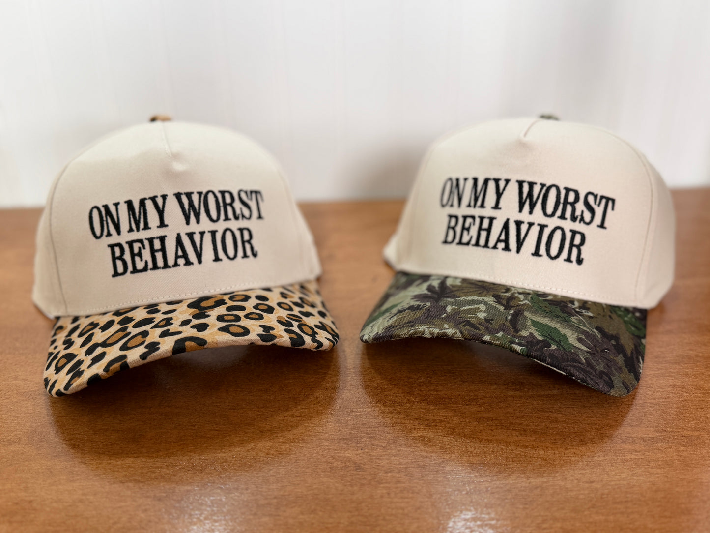 On My Worst Behavior Trucker Hat