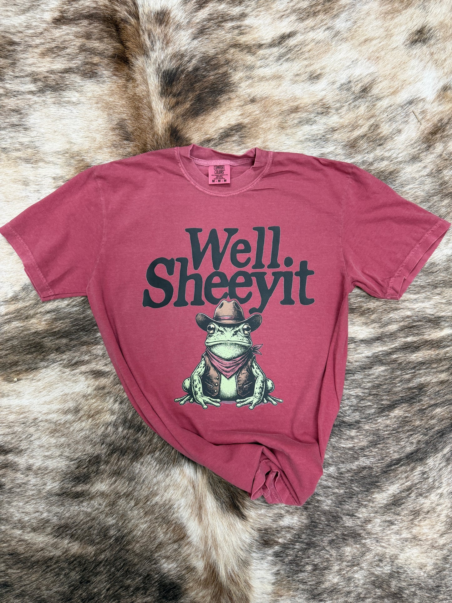 Well Sheeyit Cowboy Frog Graphic Tee