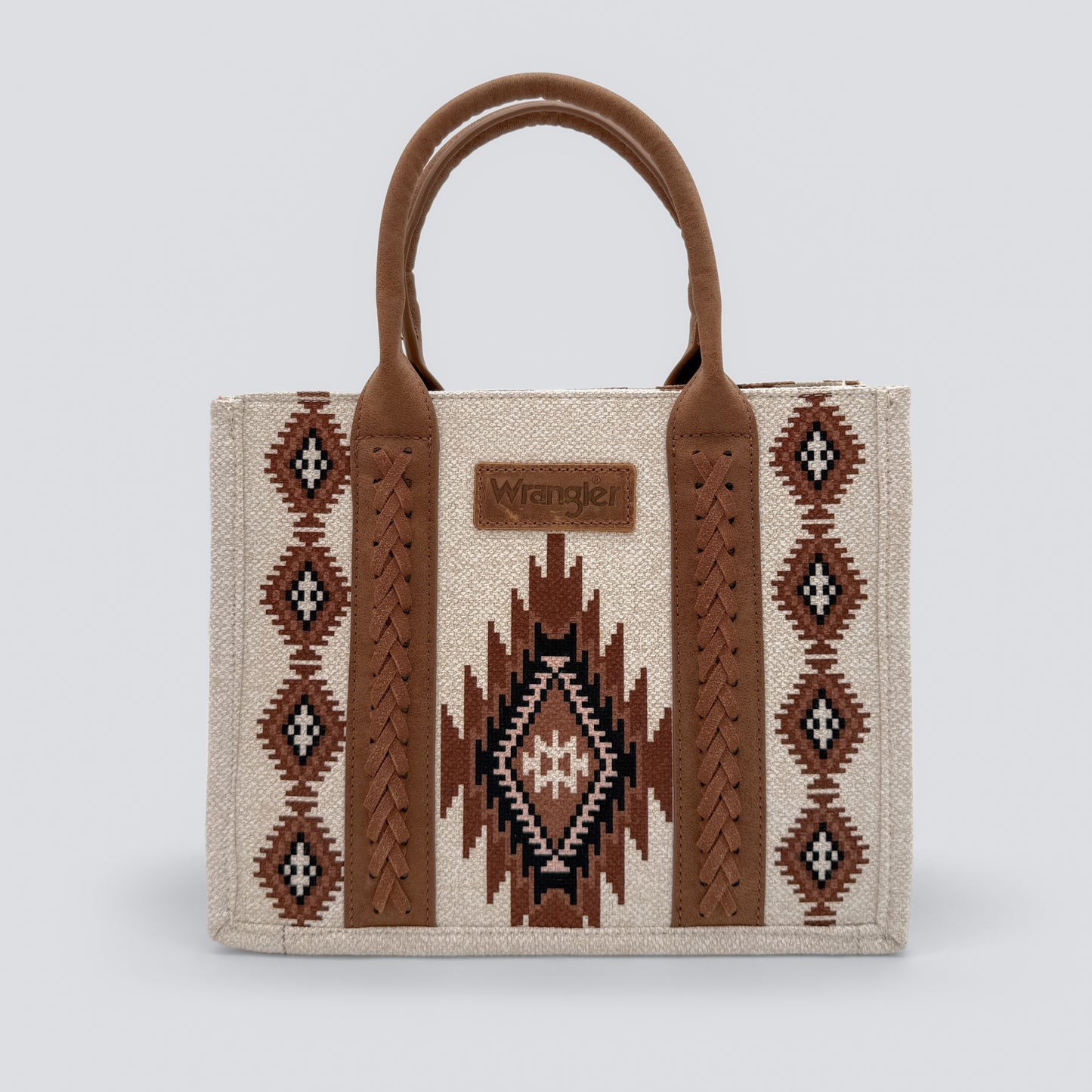 Wrangler Southwestern Dual Sided Print Small Canvas Tote/Crossbody