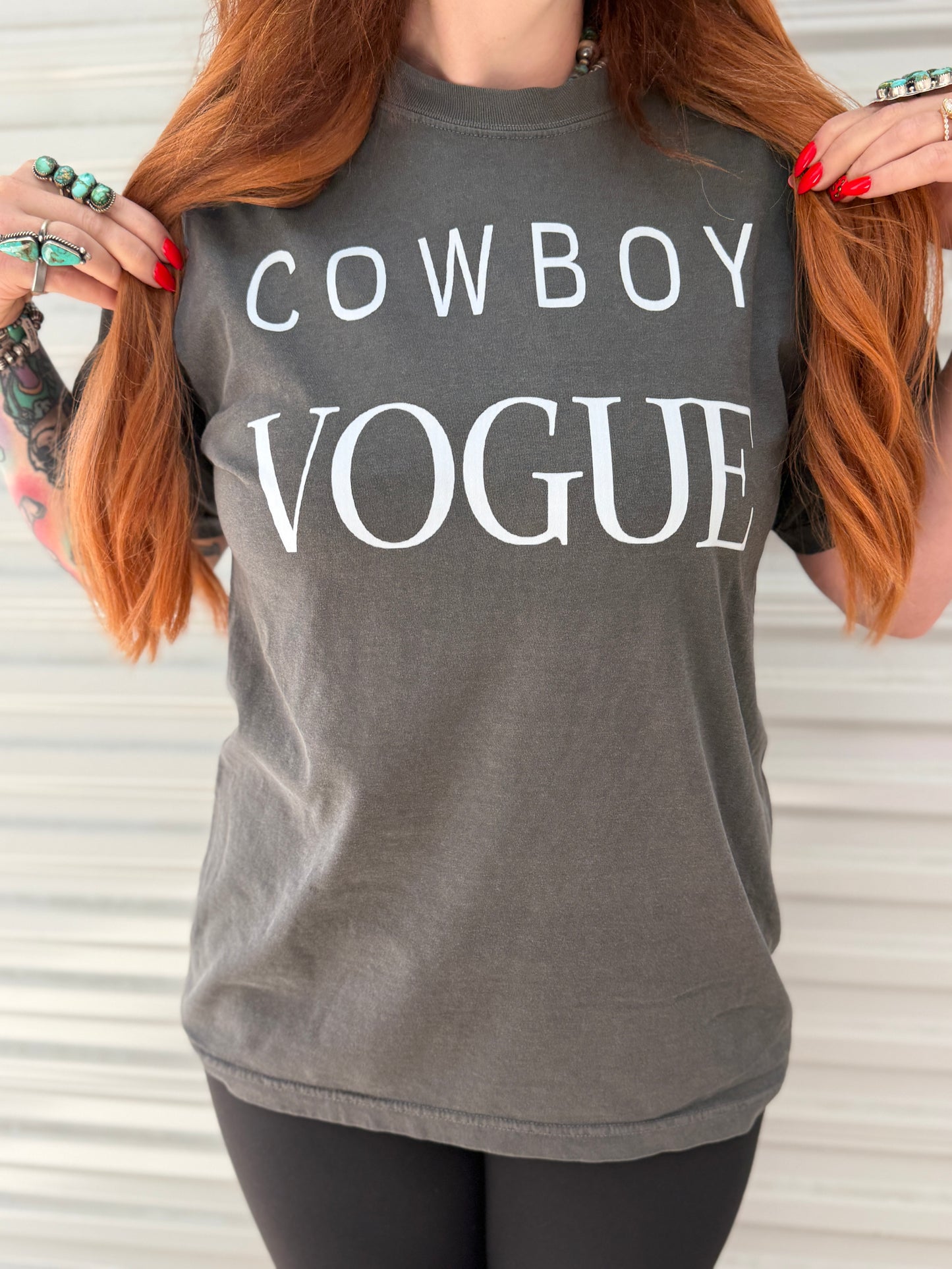 Cowboy Vogue Comfort Colors Graphic Tee