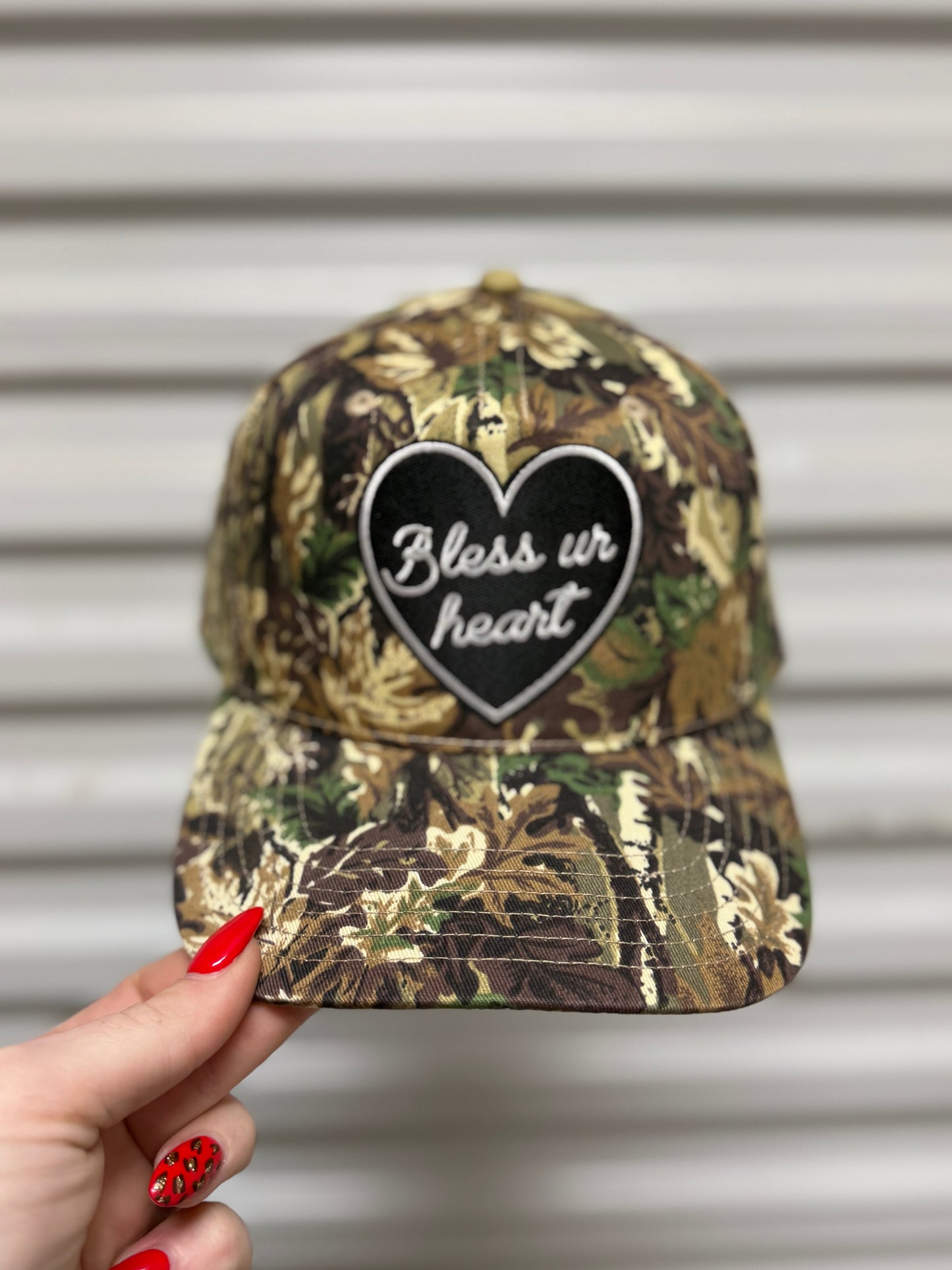 Bless Your Heart Camo Trucker Hat