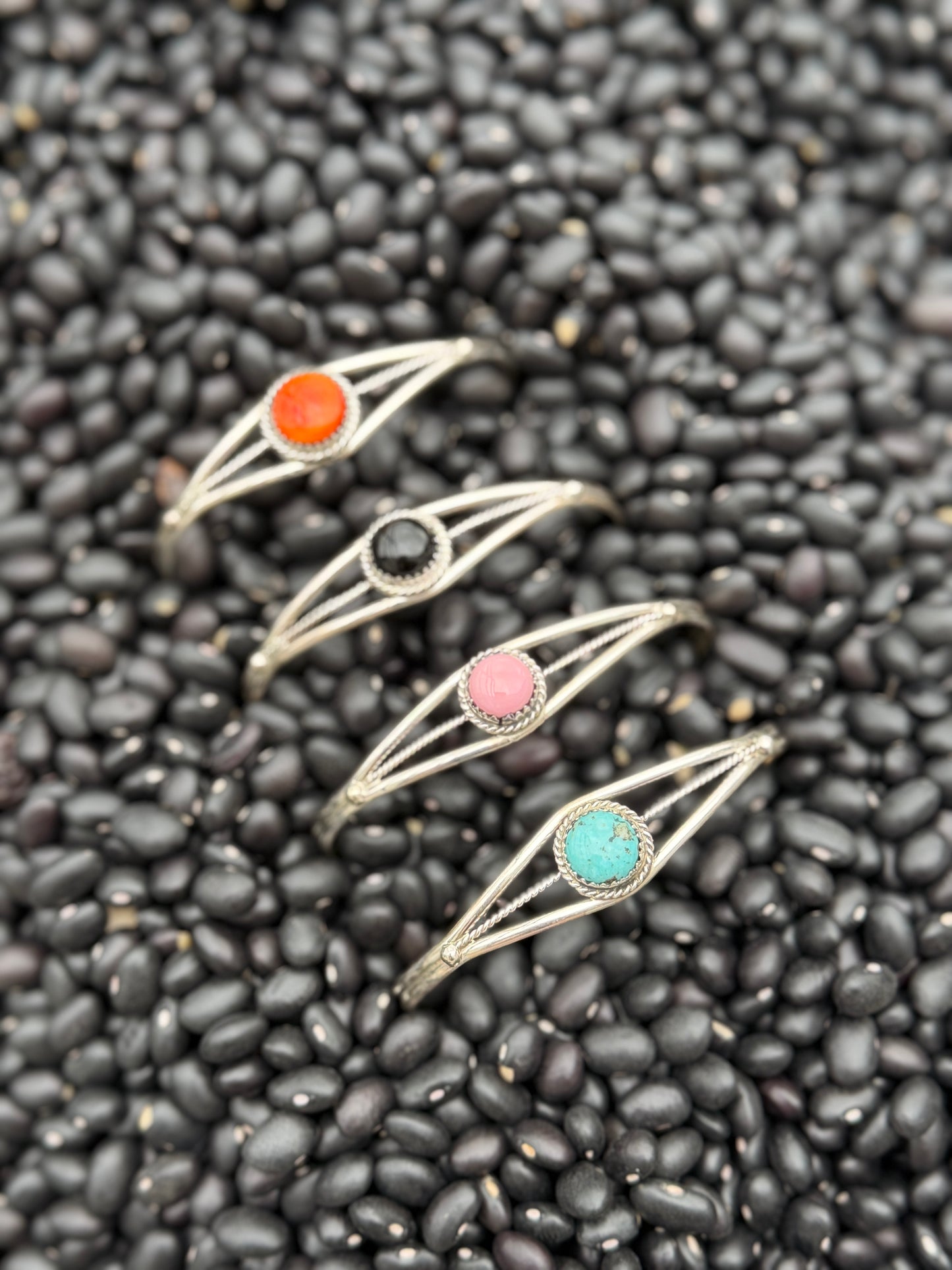 Esther White Navajo Handmade Sterling Silver Cuff Bracelet | Signed & Stamped 925