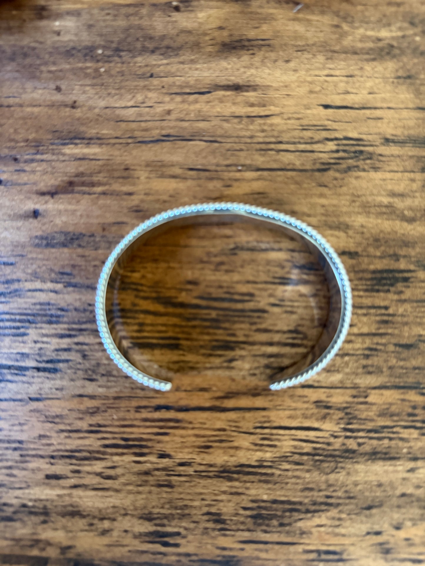 Hand-Stamped Sterling Silver Cuff Bracelet – 5 Designs- Native Made by Jason Bane