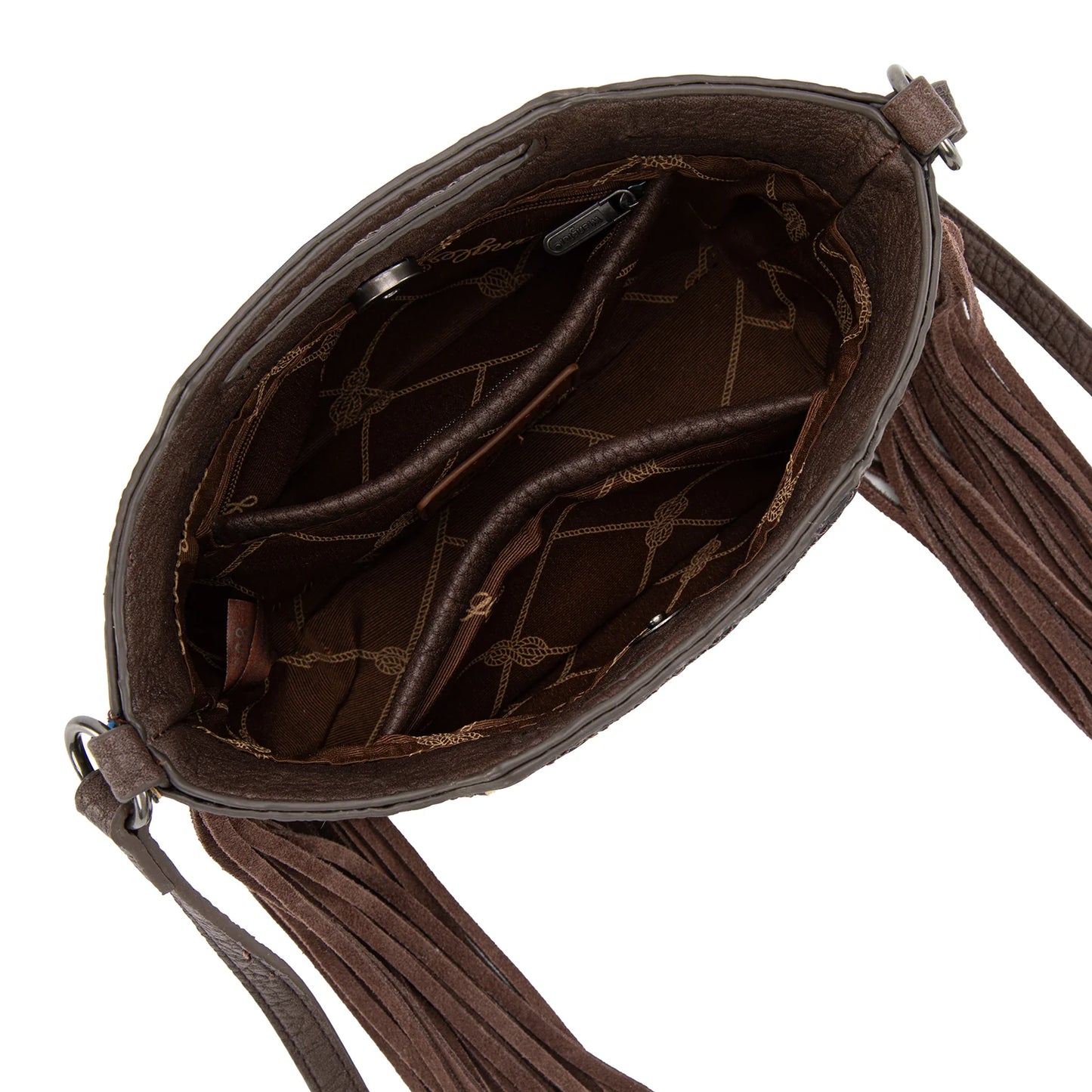 Wrangler Western Fringe Top-Handle Crossbody Satchel