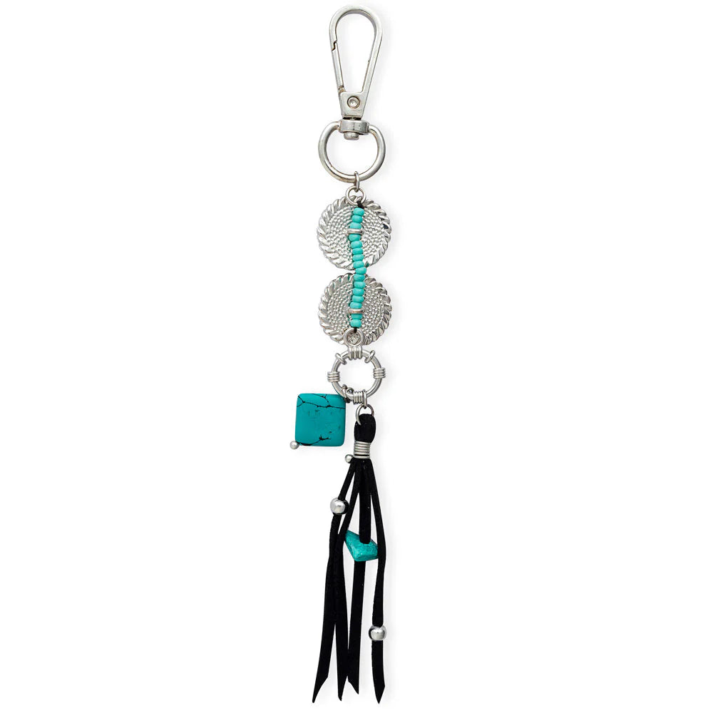 Tell Me More Turquoise Bag Charm