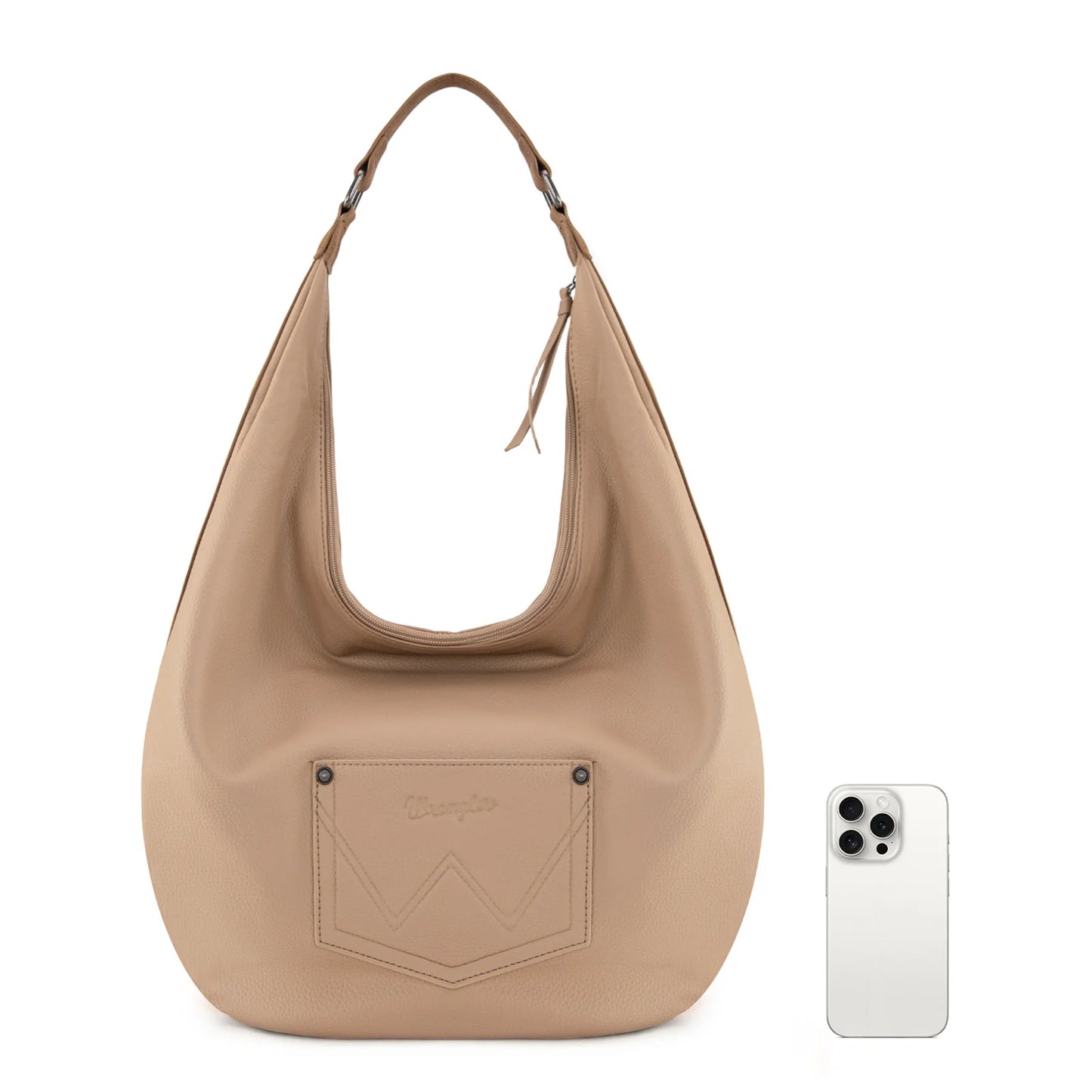 Wrangler Hobo Embroidered Detailed Shoulder Bag