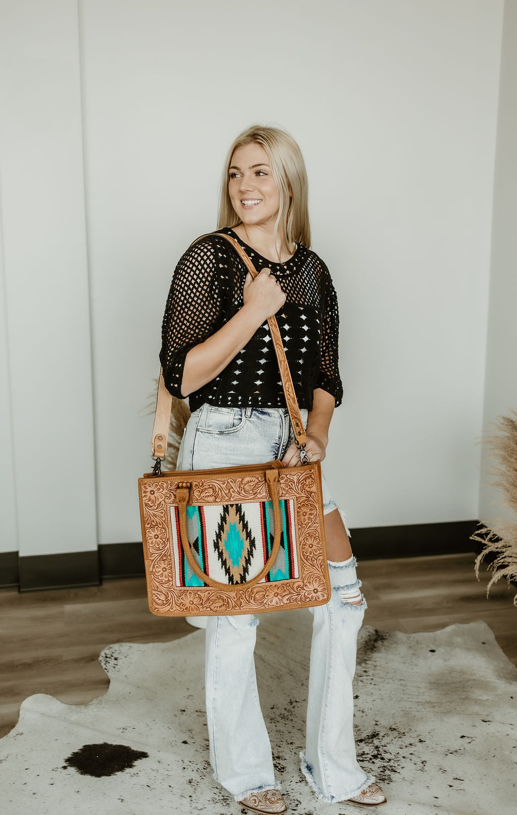 American Darling Western Tote Laptop Bag