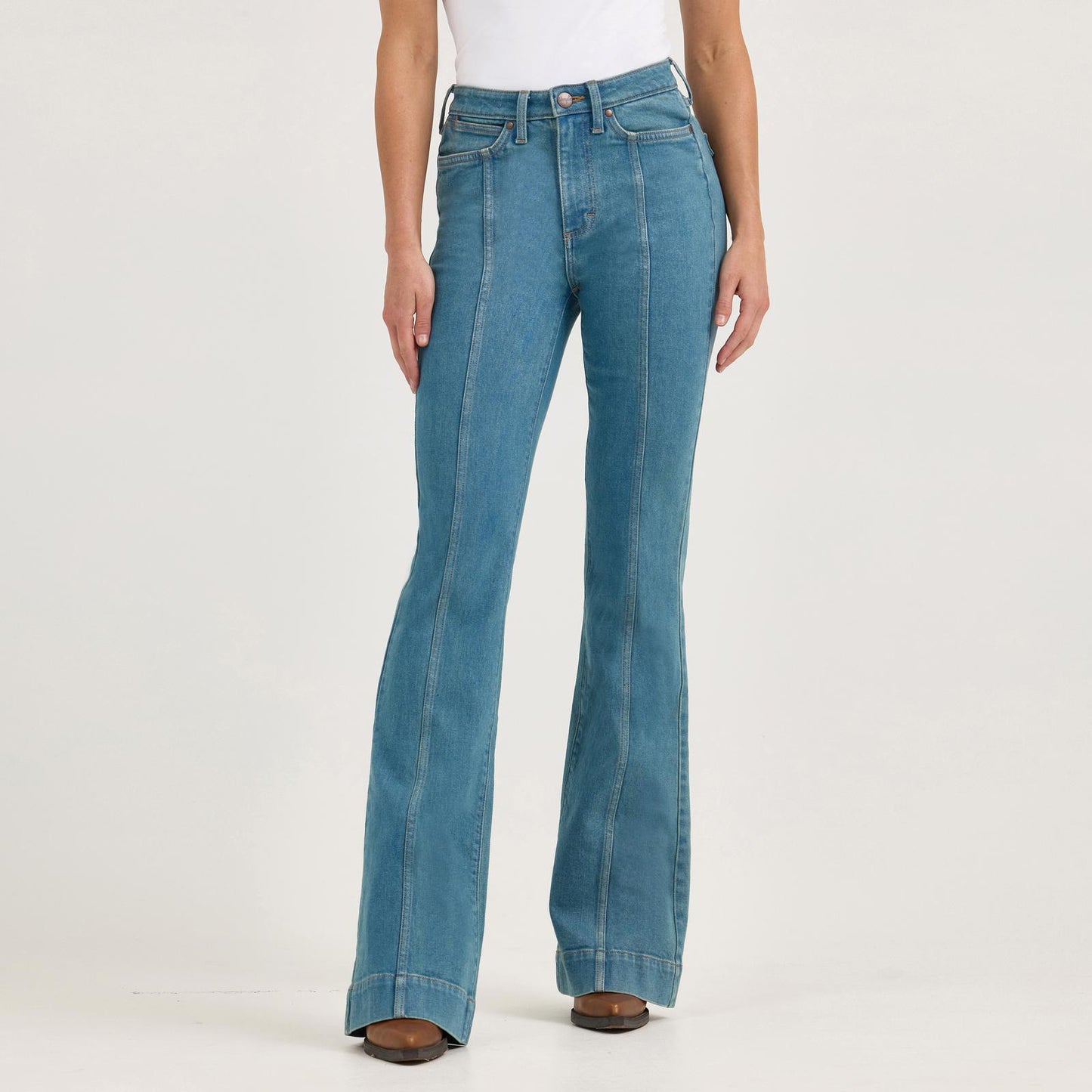 Women's Wrangler Retro® Bailey High Rise Pintuck Trouser Jean in Brooklyn