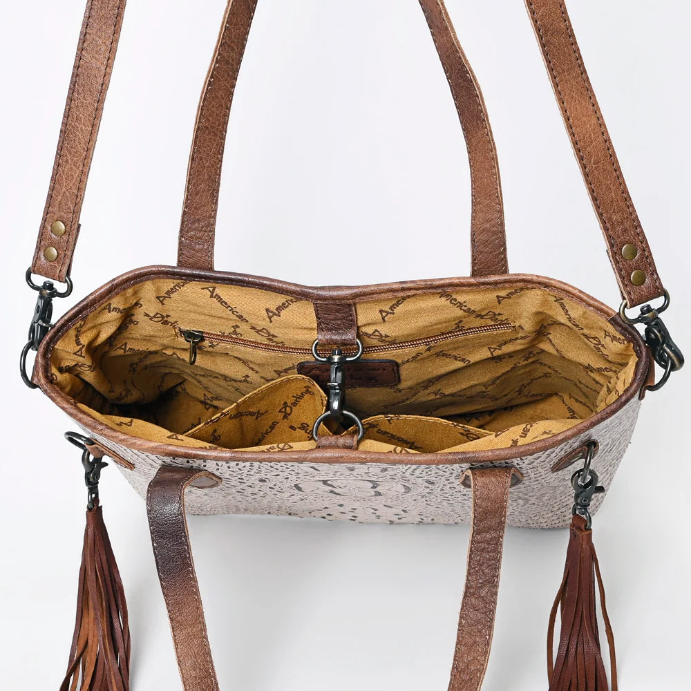 The Croc Darling Genuine Leather Western Tote & Crossbody Bag | American Darling