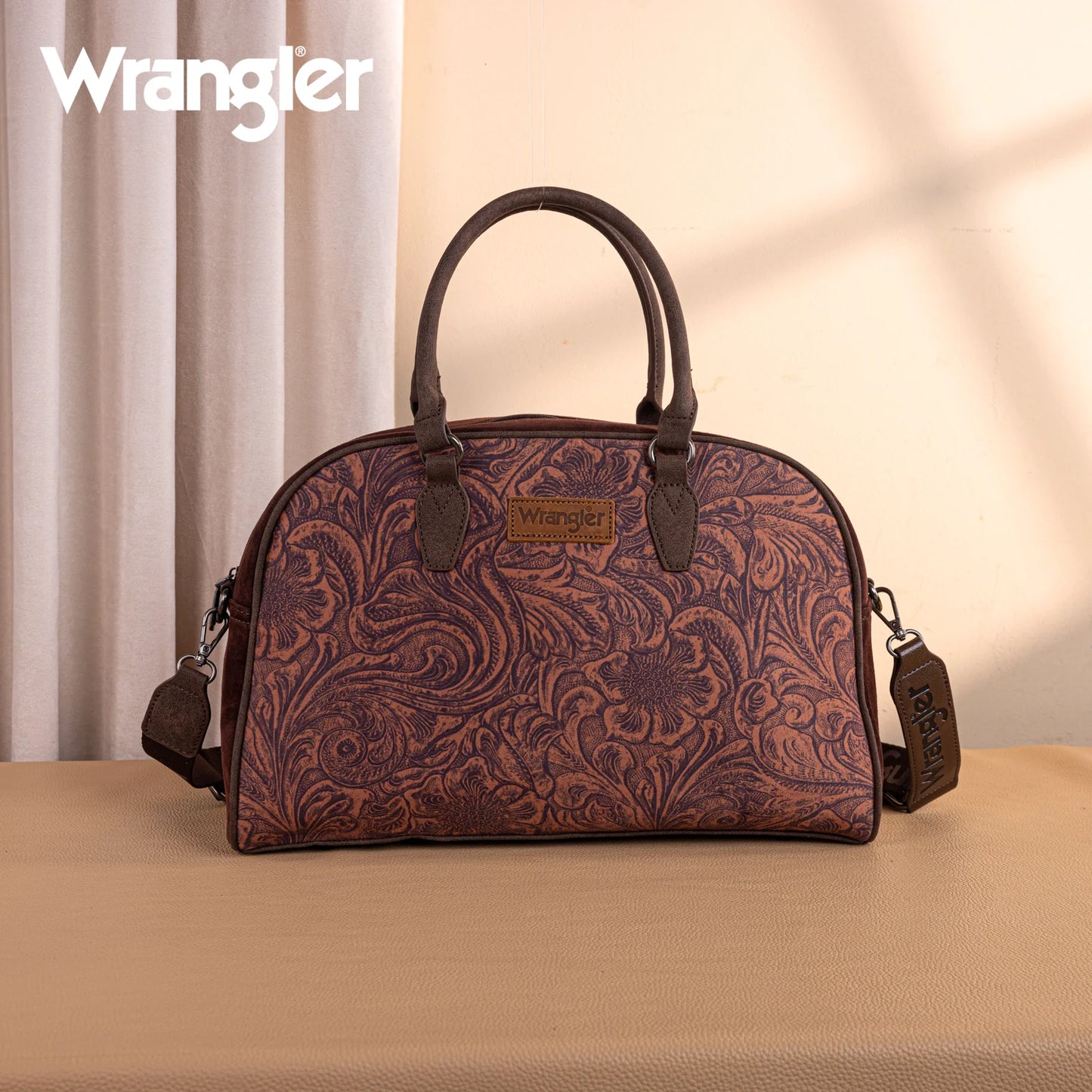 Wrangler Vintage Floral Printed Duffle Bag