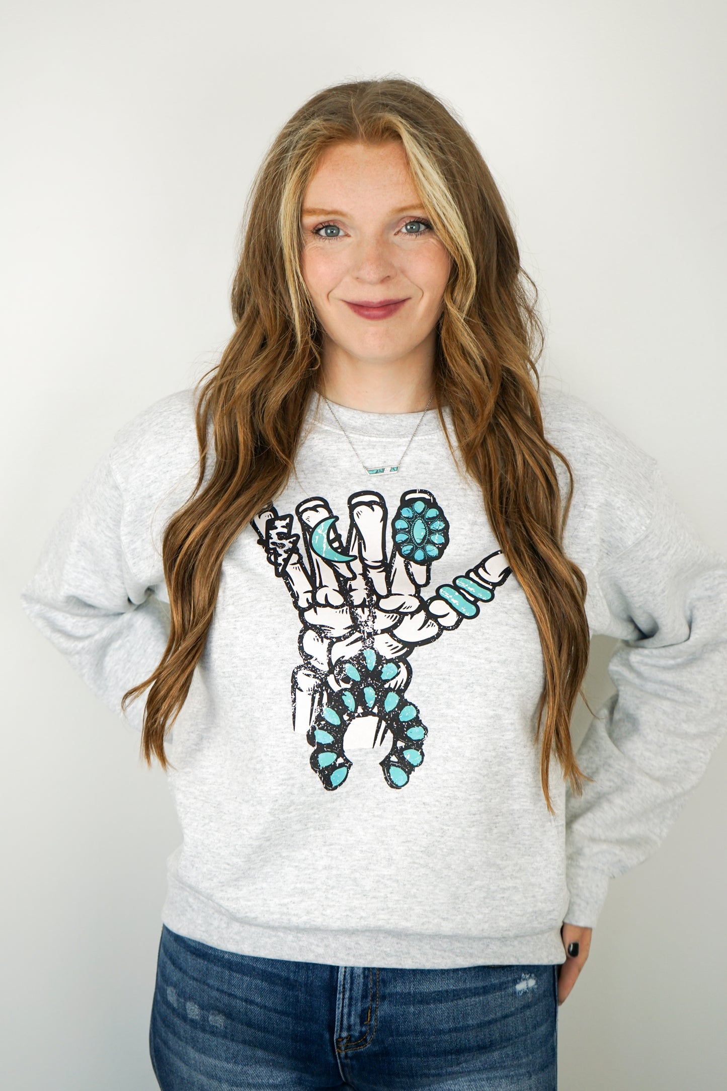 Rockin' Turquoise Crewneck Sweatshirt