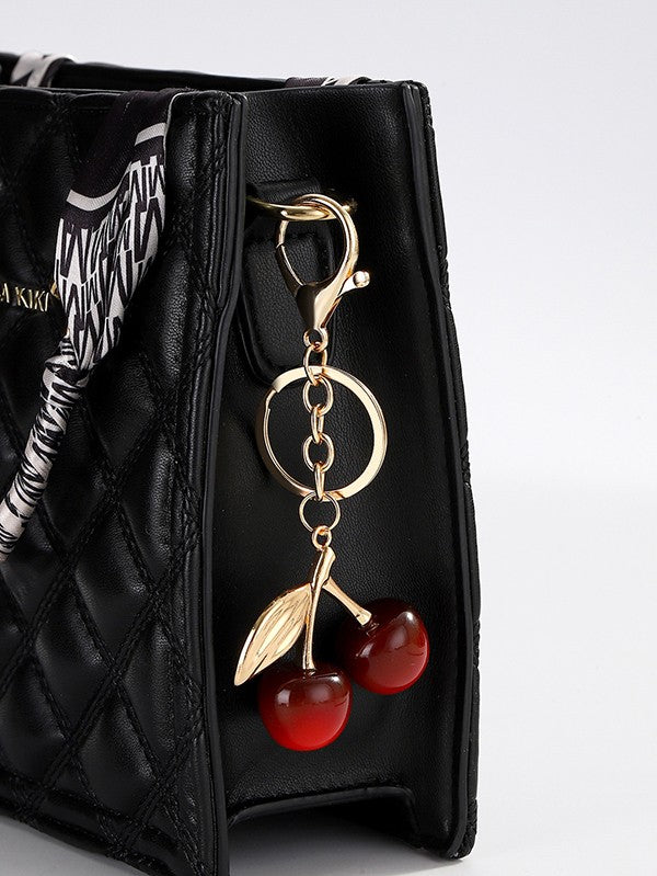 Cherry Drop Bag Charm