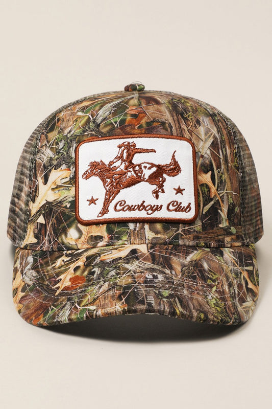 Cowboy Club Camo Hat
