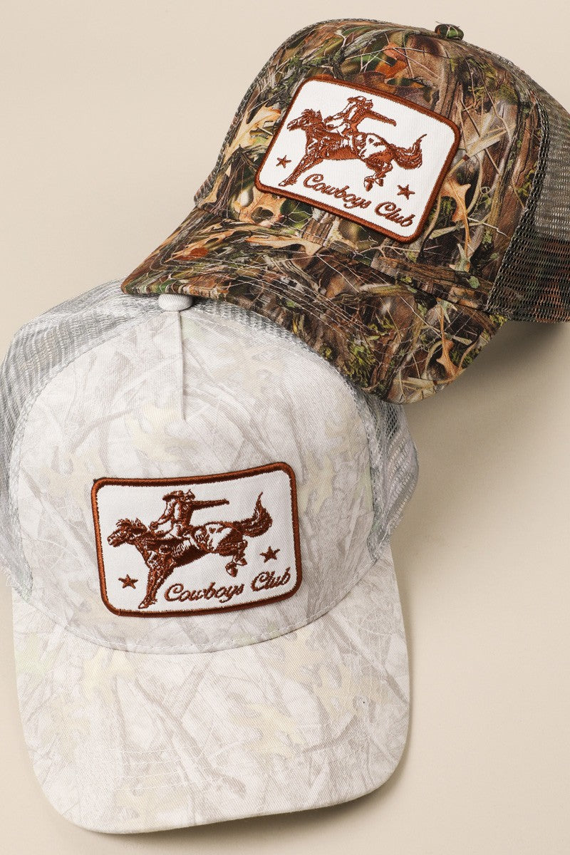 Cowboy Club Camo Hat
