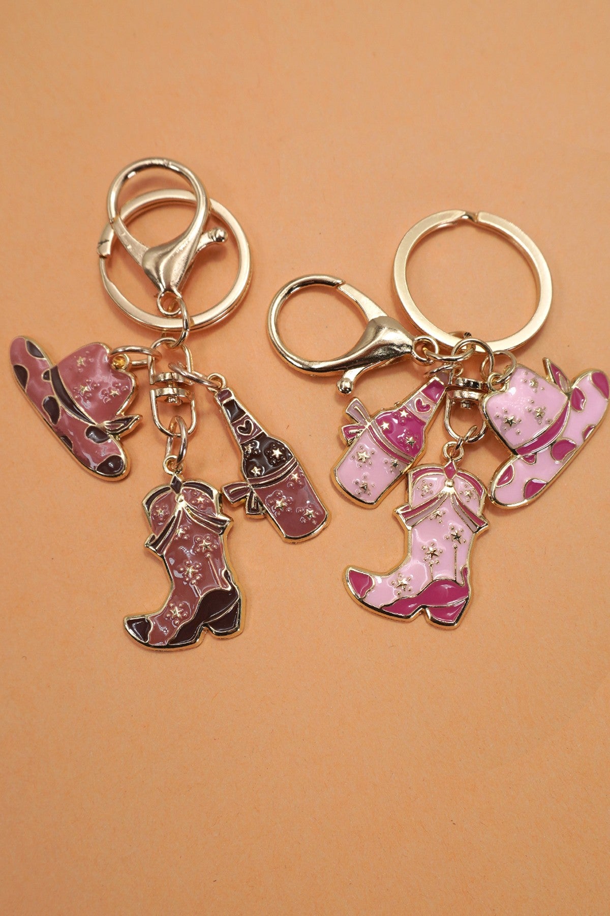 Boot & Hat Bag Charm Keychain