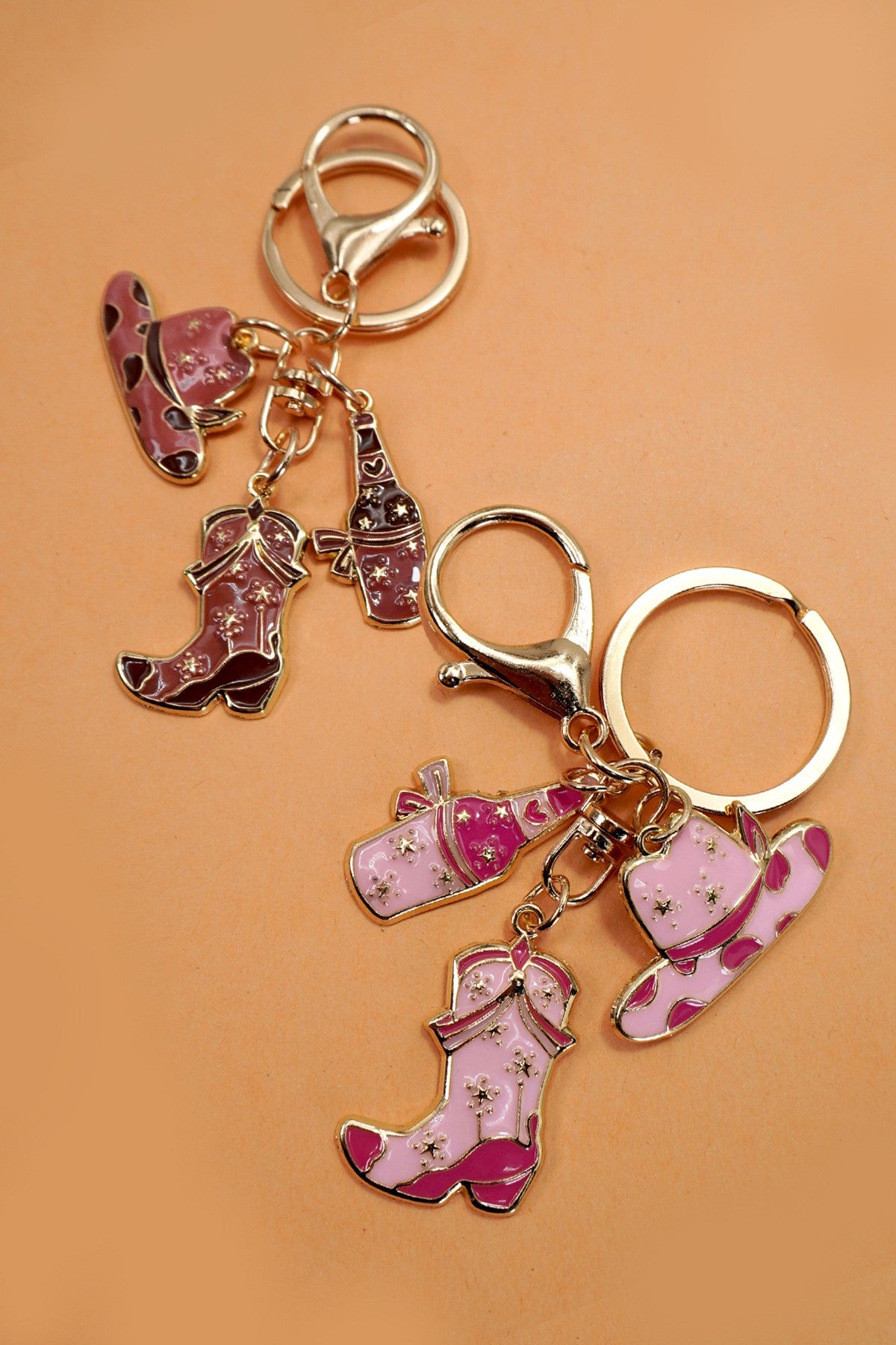 Boot & Hat Bag Charm Keychain