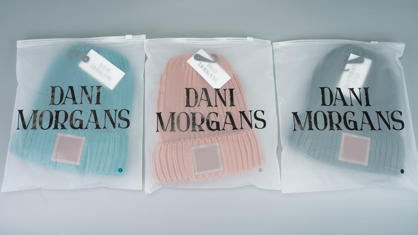 Dani Morgans Knit Logo Beanie