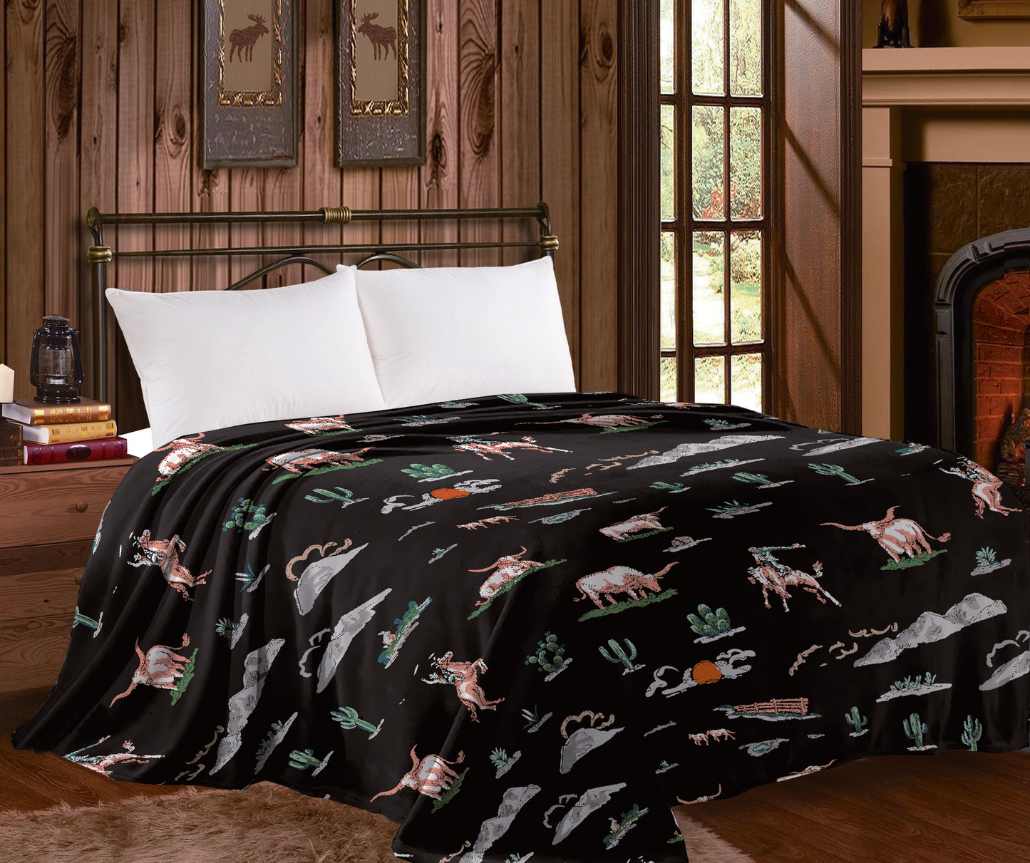 🤎 Western Printed King Size Blanket – Super Soft & Cozy 🤎