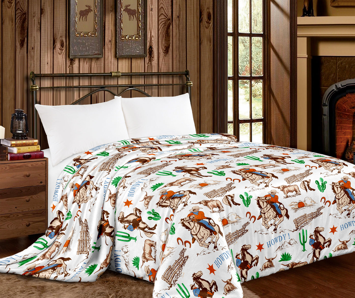 🤎 Western Printed King Size Blanket – Super Soft & Cozy 🤎