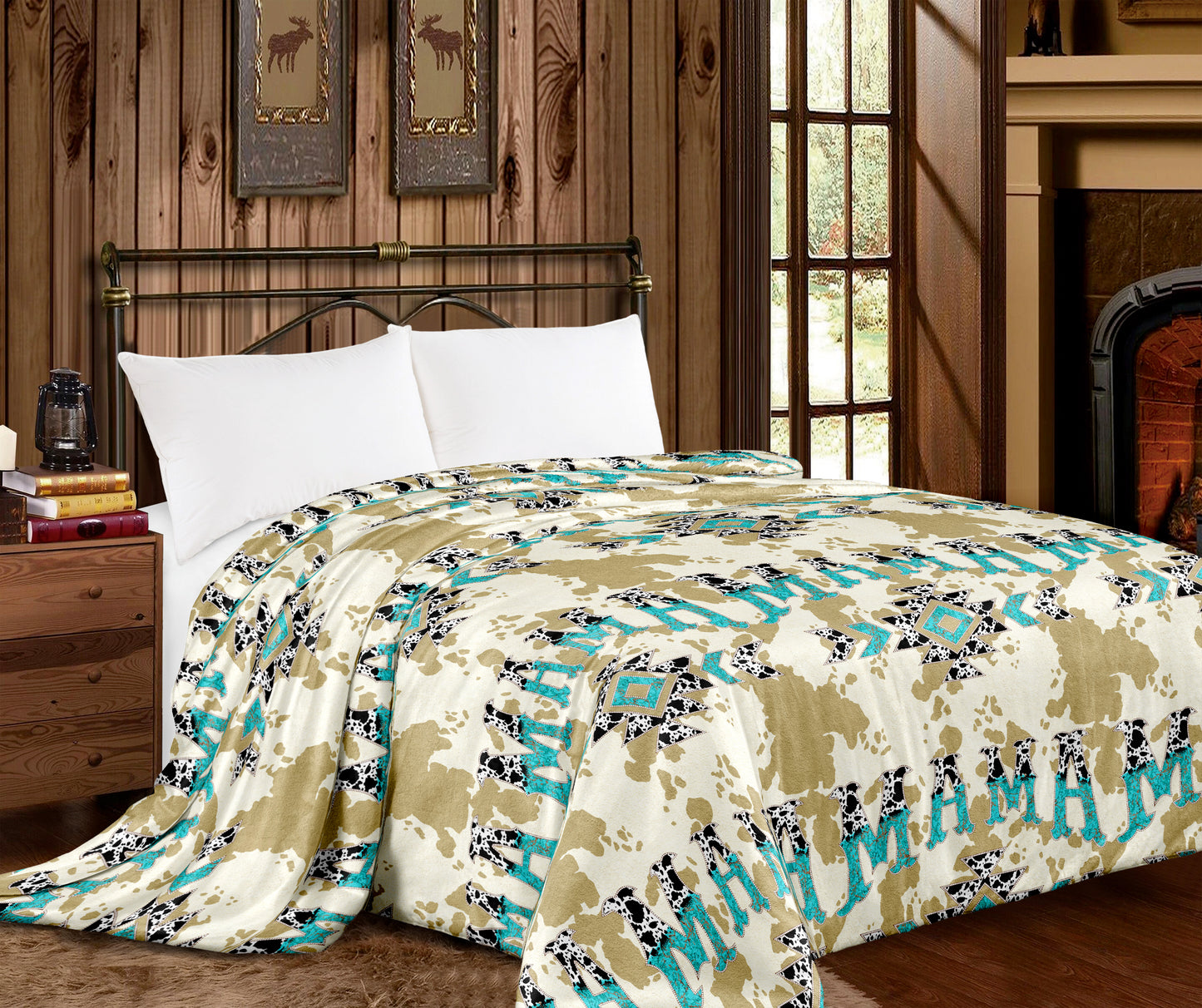 🤎 Western Printed King Size Blanket – Super Soft & Cozy 🤎