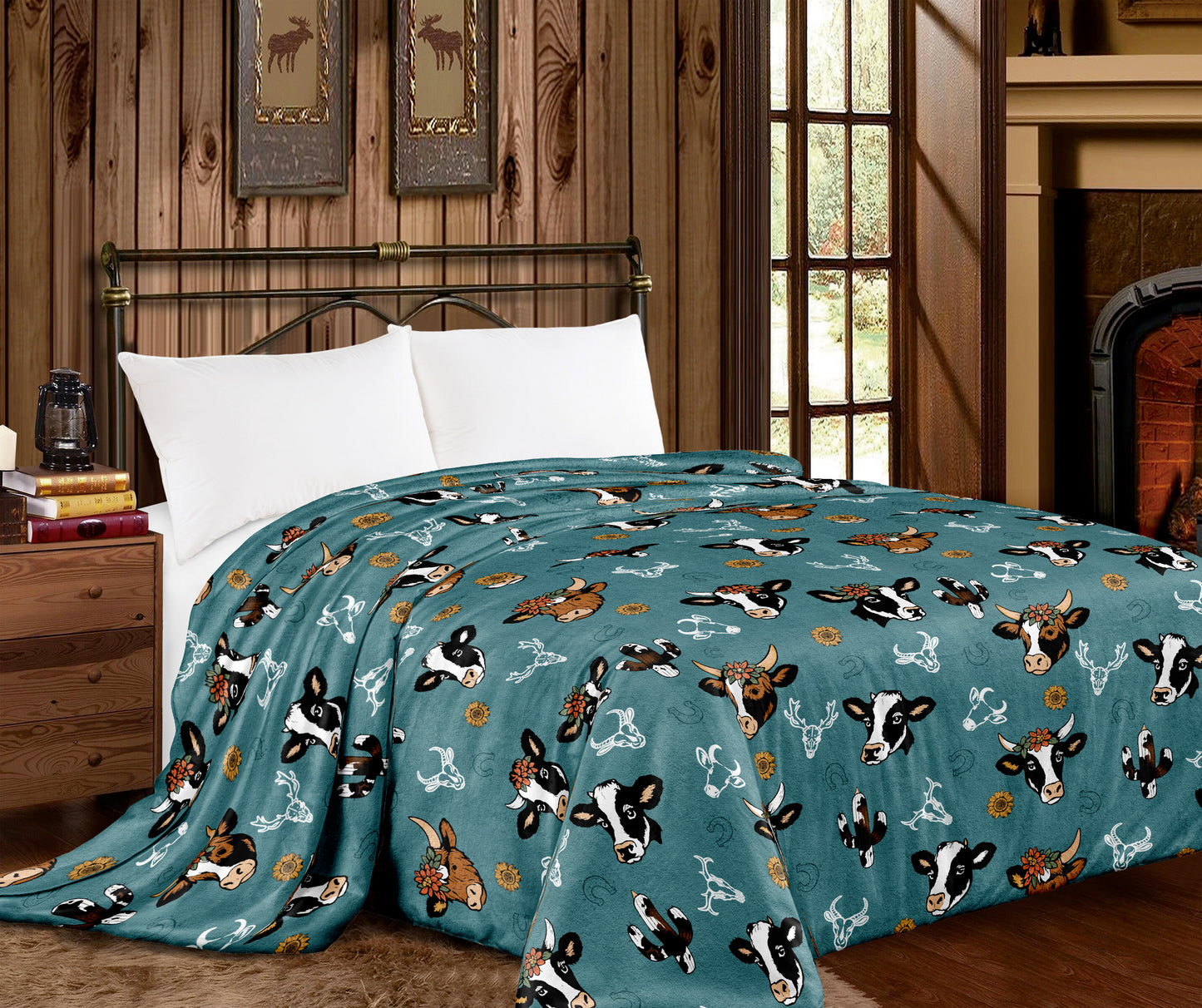 🤎 Western Printed King Size Blanket – Super Soft & Cozy 🤎