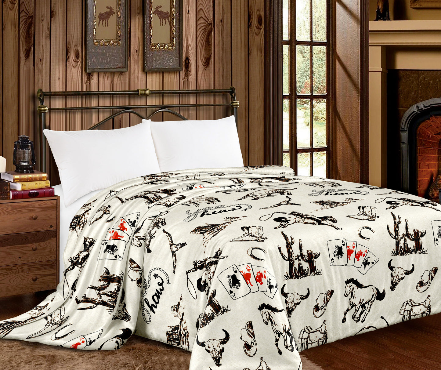 🤎 Western Printed King Size Blanket – Super Soft & Cozy 🤎