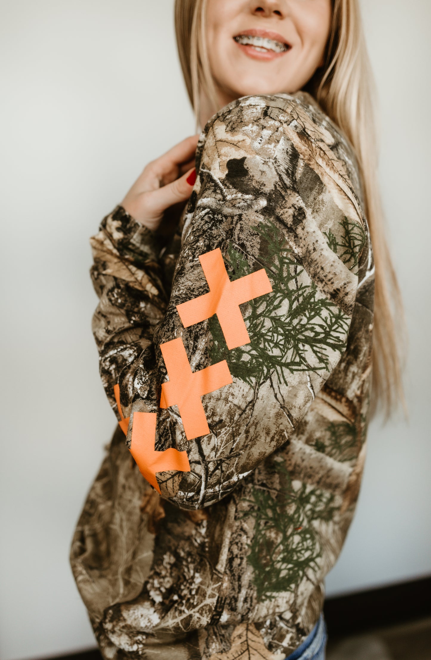 Darlin' Realtree Long Sleeve in Orange