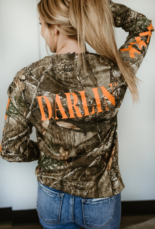 Darlin' Realtree Long Sleeve in Orange