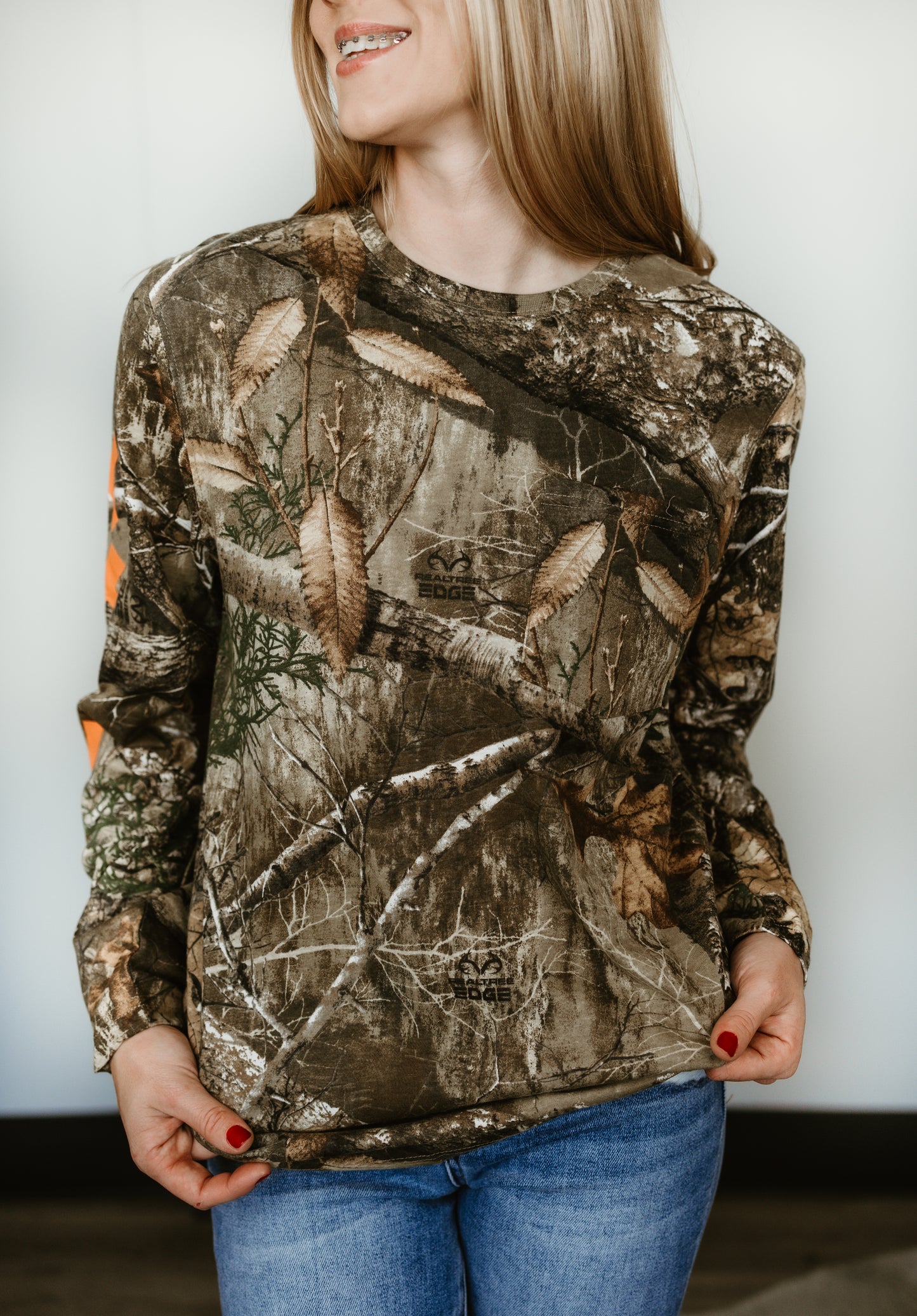 Darlin' Realtree Long Sleeve in Orange