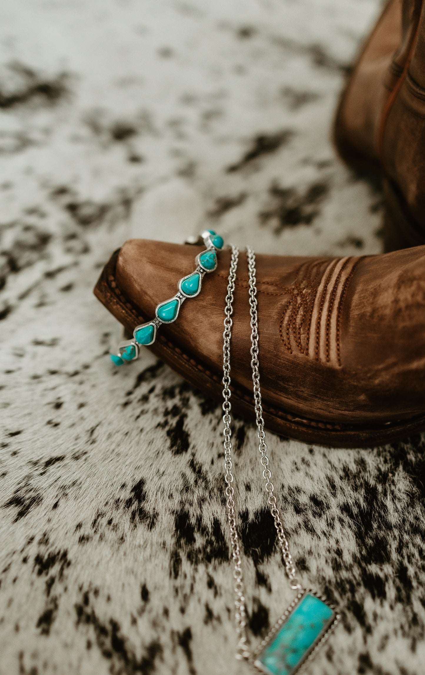 Circle G Turquoise Inlay and Embroidery Boots