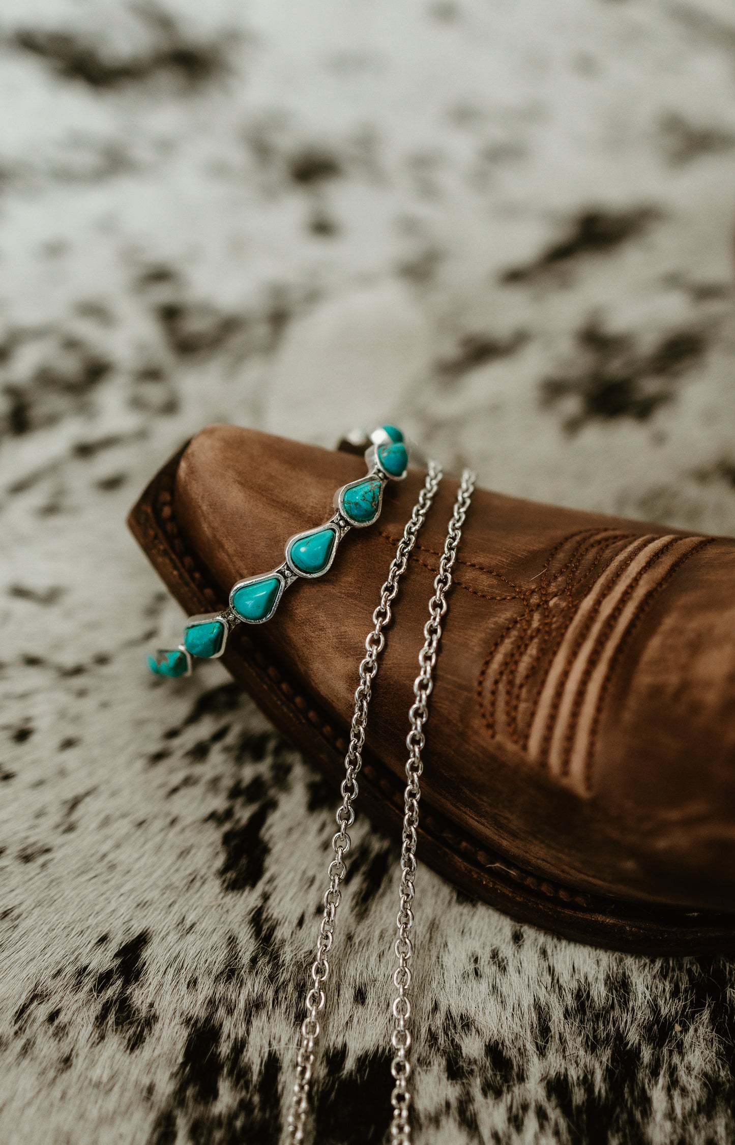 Circle G Turquoise Inlay and Embroidery Boots