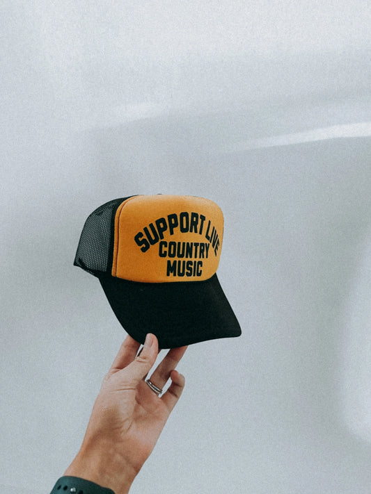 Support Live Country Music Trucker Hat