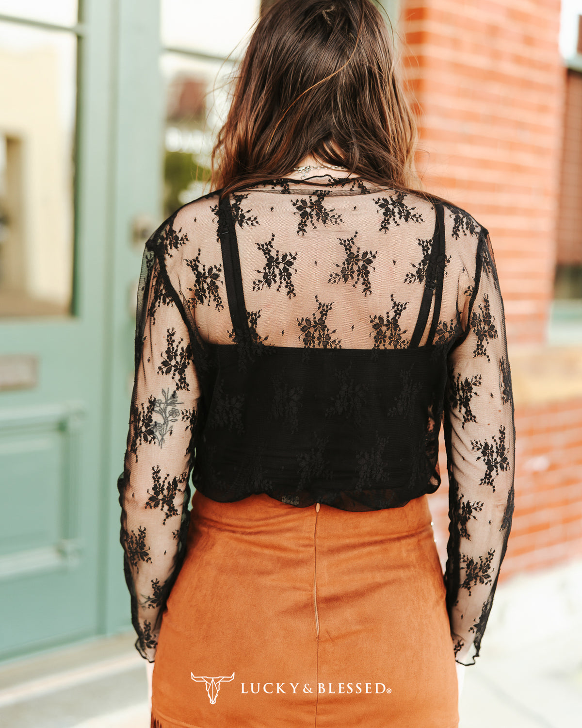 Wildflower Lace Sheer Mesh Top