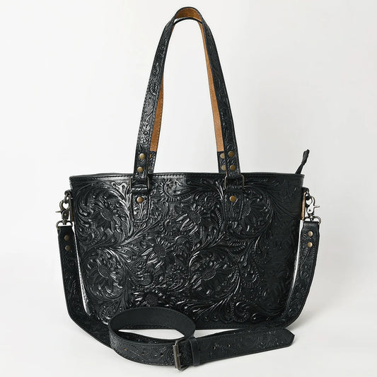 The Heirloom Floral Tote | American Darling Genuine Tooled Leather Bag