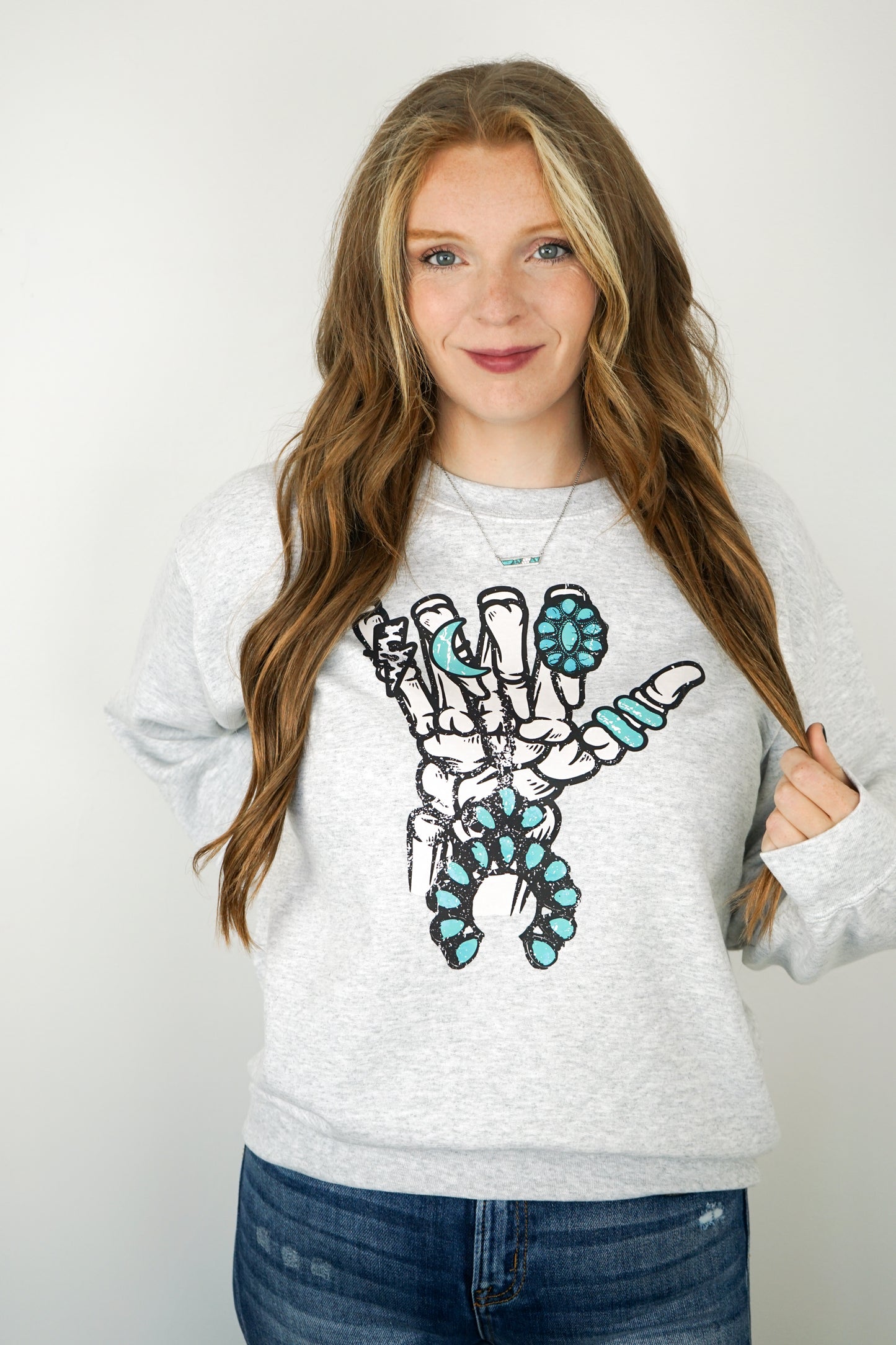 Rockin' Turquoise Crewneck Sweatshirt