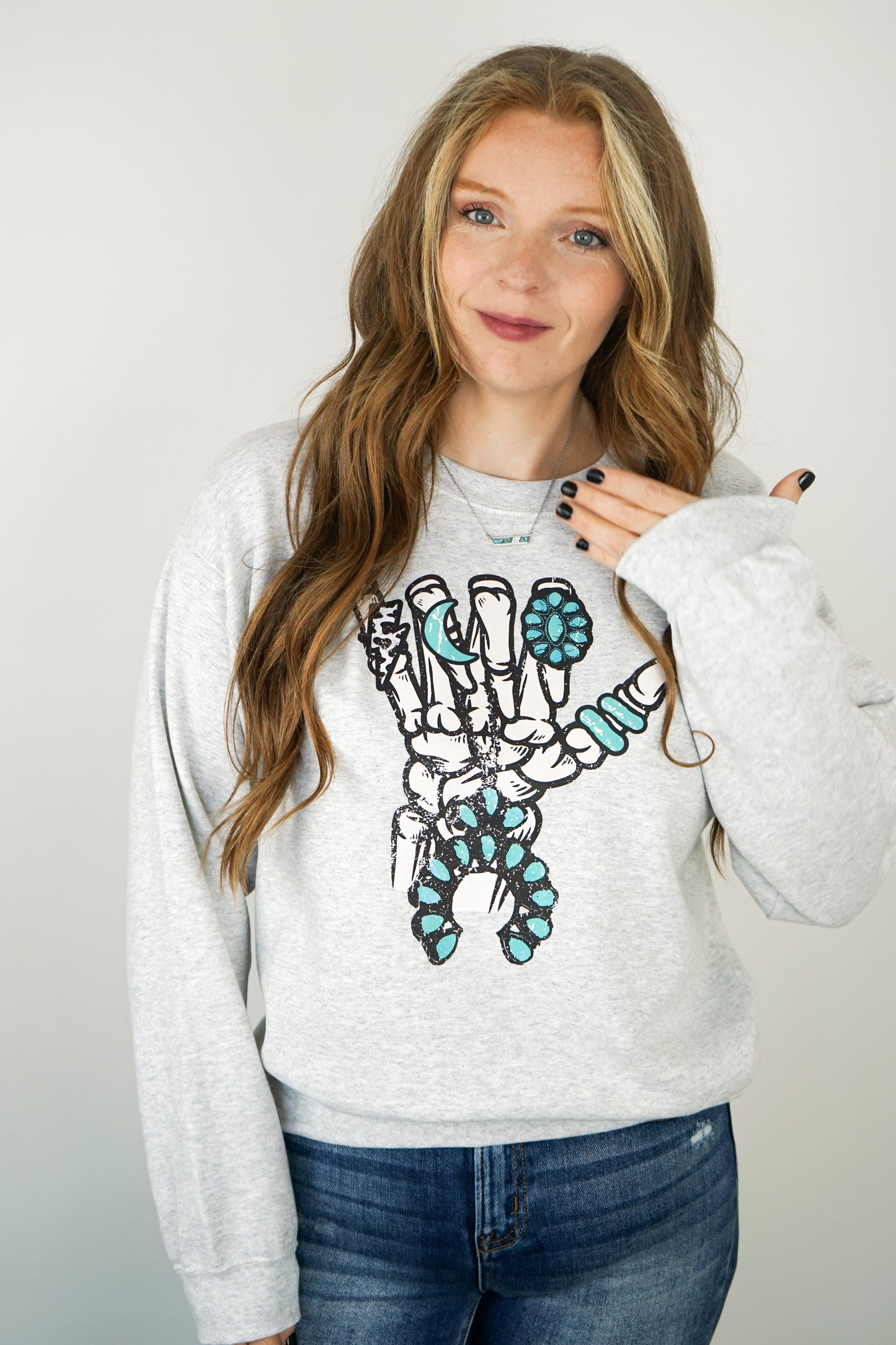 Rockin' Turquoise Crewneck Sweatshirt