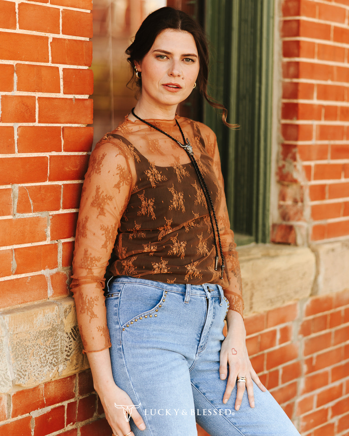 Wildflower Lace Sheer Mesh Top
