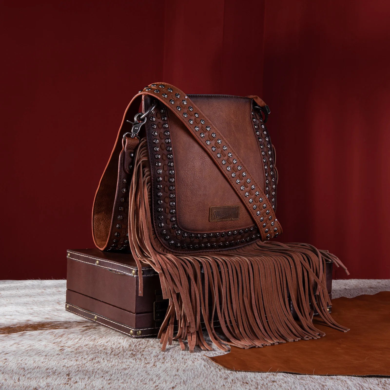 Wrangler Rivets Fringe Concealed Carry Crossbody Dani Morgans
