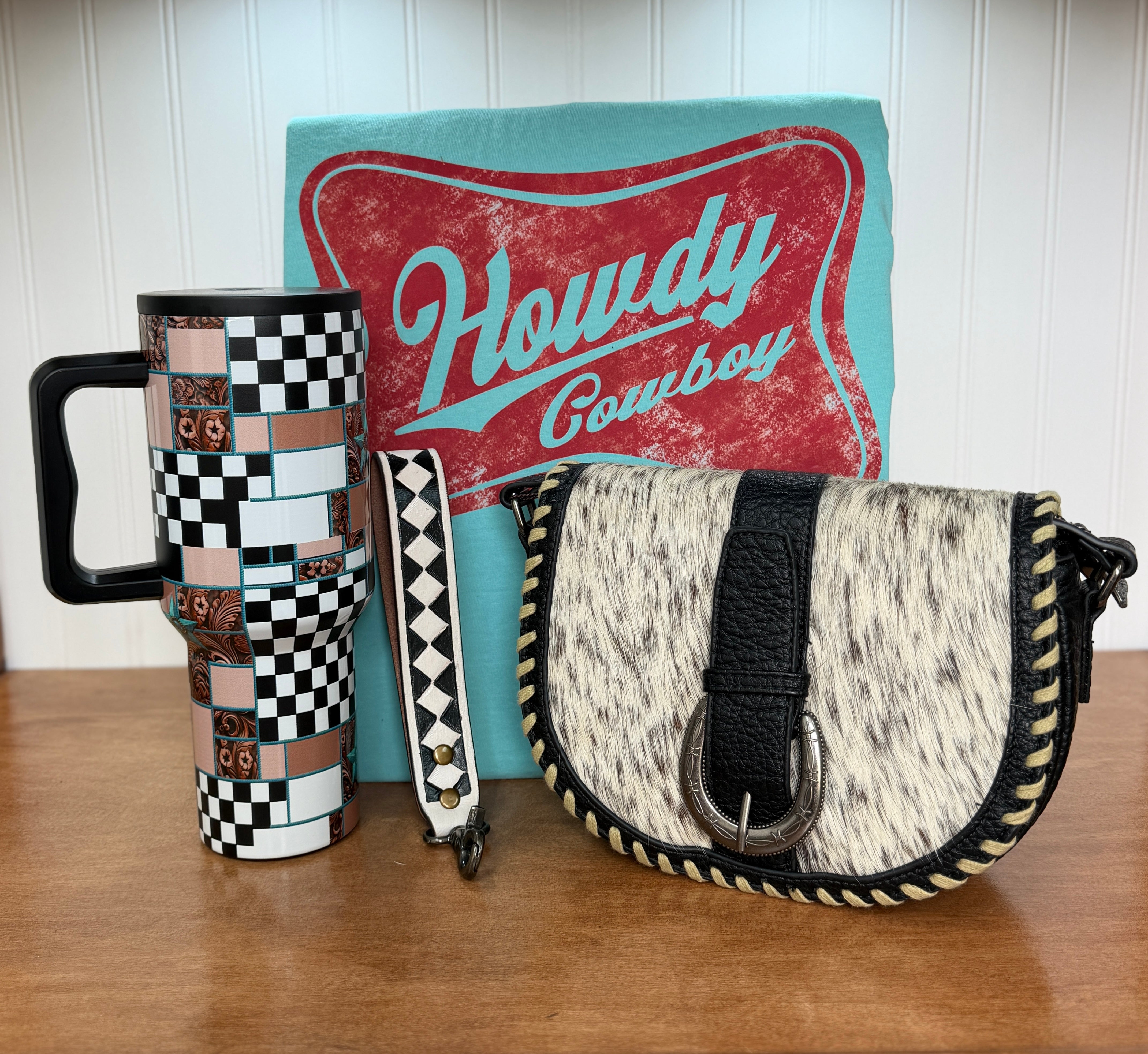 Western Mystery Bundle Box- Western Handbag, Tumbler, Tee, and