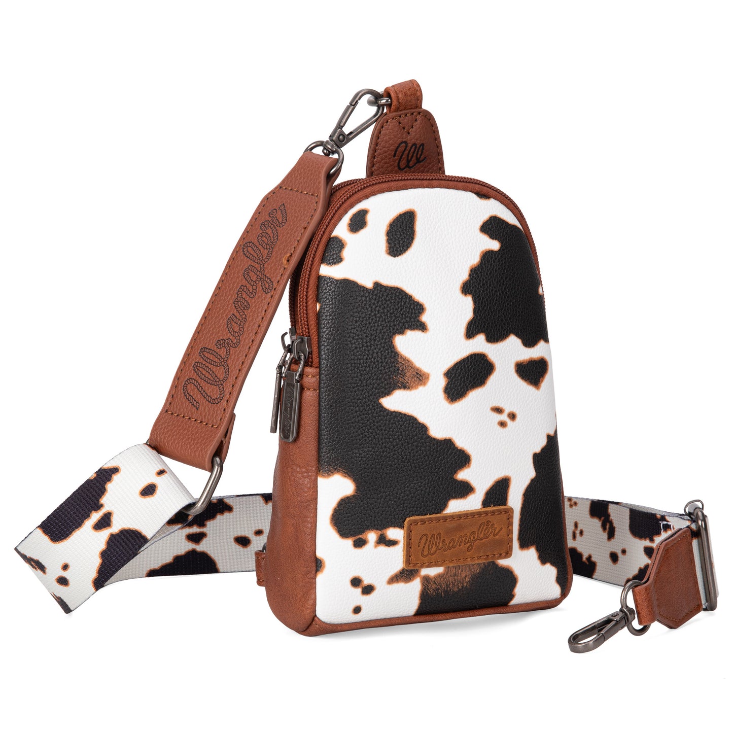 Wrangler Cow Print Sling Bag